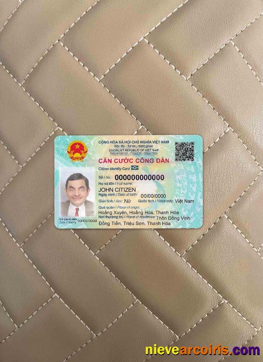 Vietnam ID Card FRONT Sample