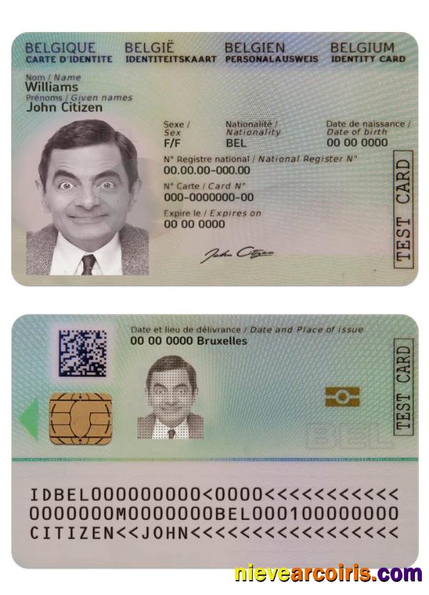 Belgium ID Card New Template
