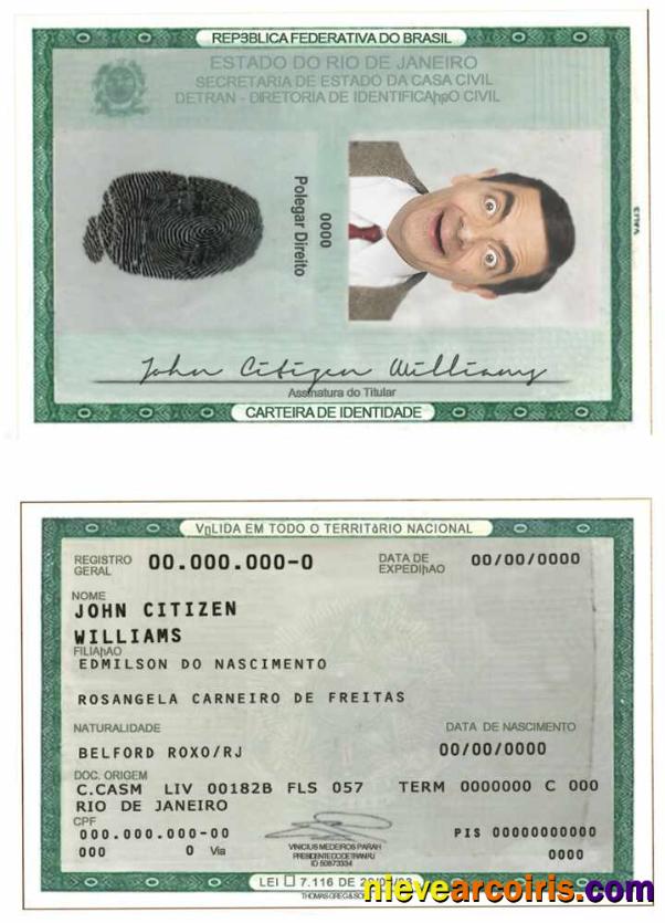 Editable Brazil ID Template In PSD Format, Fully Editable (2010 – Present) (3)
