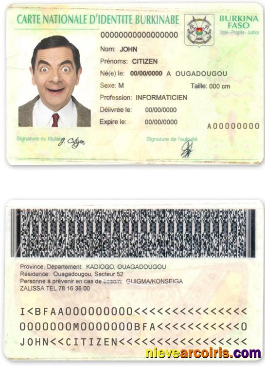 Burkina Faso ID Preview