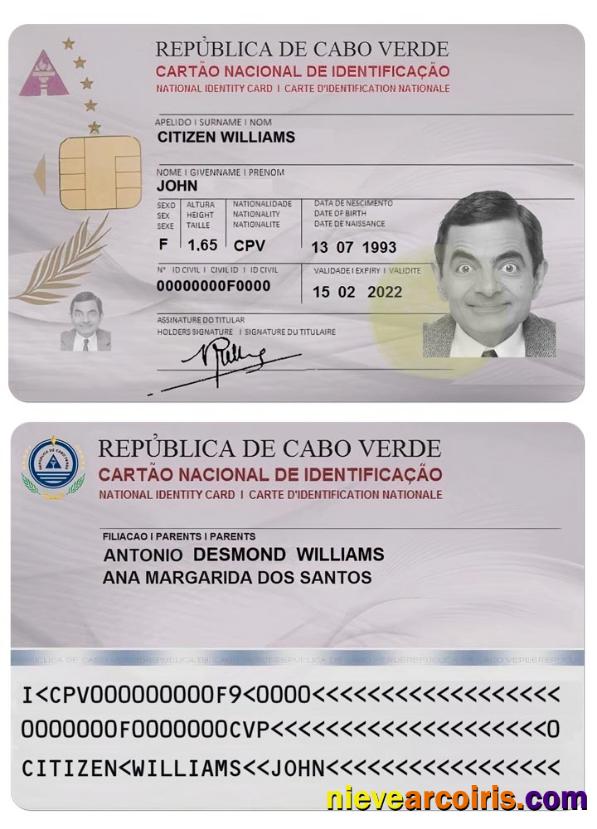 CABO VERDE ID Card Preview