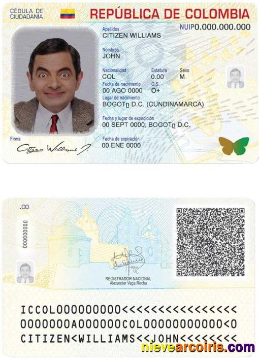 Premium Colombia ID Template In PSD Format, Fully Editable (2020 – Present) (1)