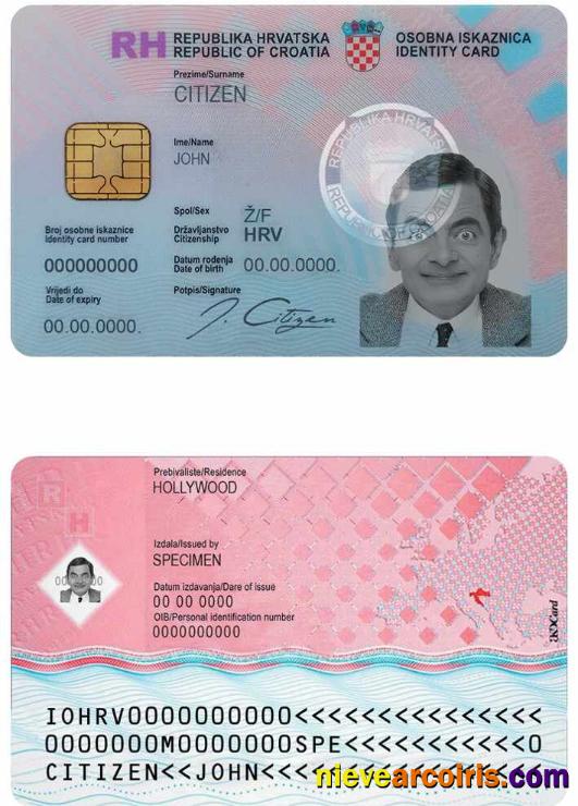 Croatia ID (1) Template