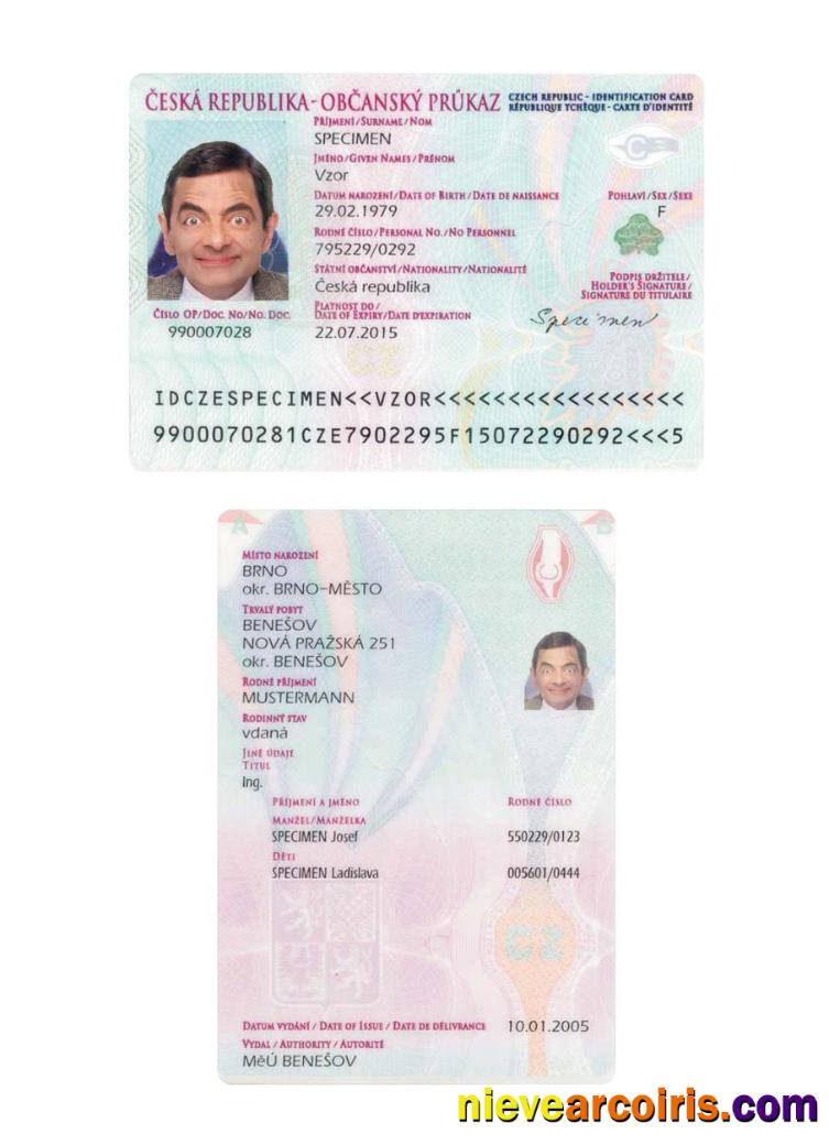Czech Identification Card Photolook