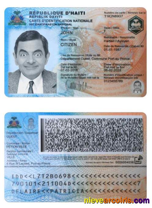 HAITI Identity Card Preview