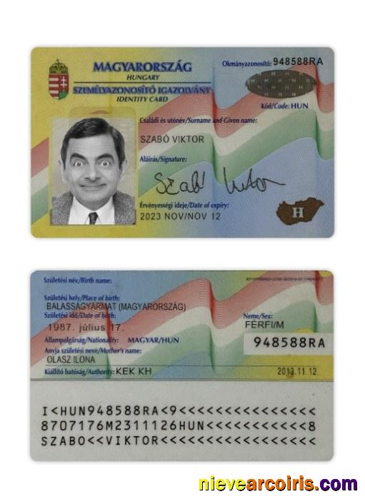 Hungary ID Card Preview