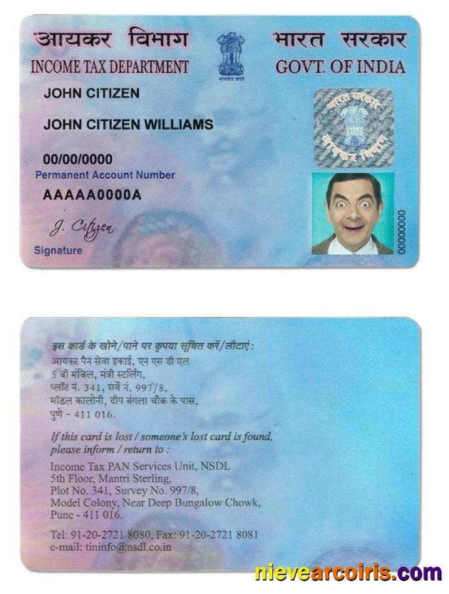 India E PAN Card Photolook
