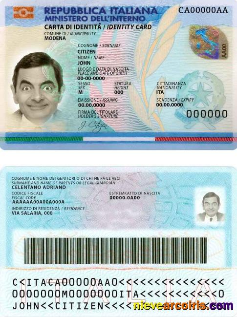Premium Italy ID Template In PSD Format, Fully Editable, With All Fonts (2016 – Present)shot 5