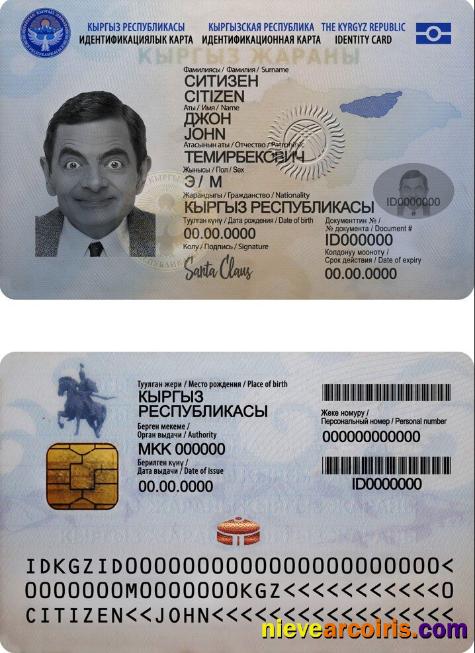 Professional Kyrgyzstan ID Template
