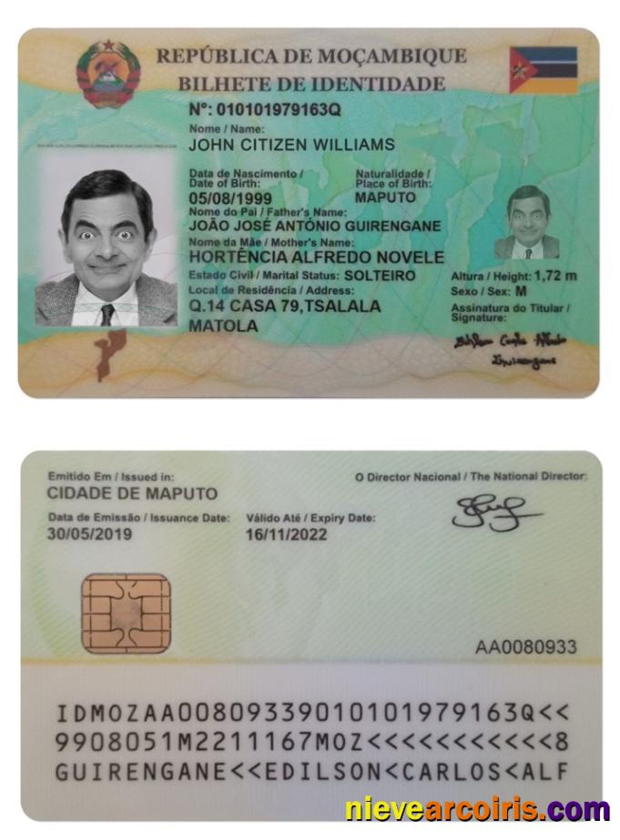 MOZAMBIQUE Identity Sample