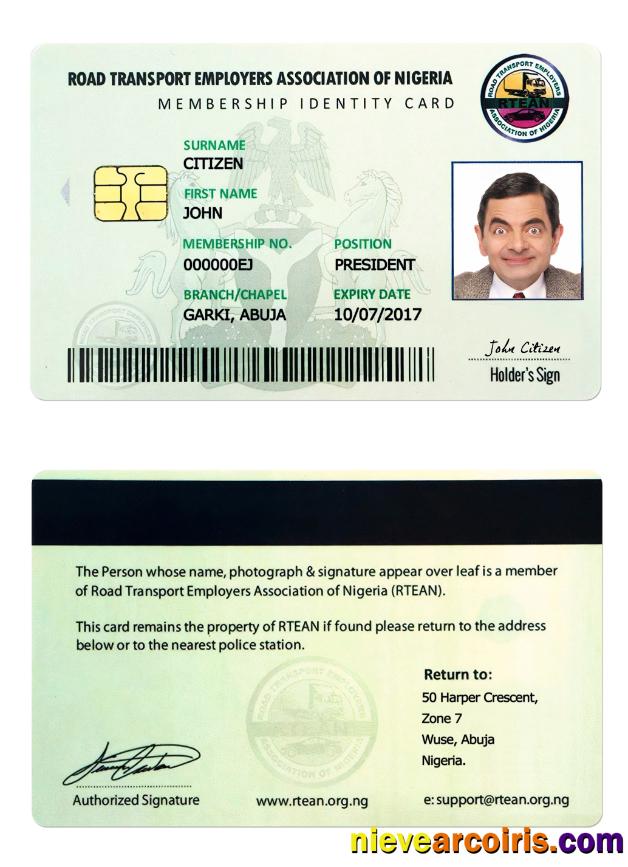 Nigeria ID Card Preview