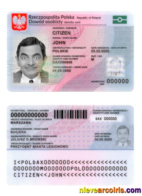 Poland ID Card 2019 Present Version 2 Preview