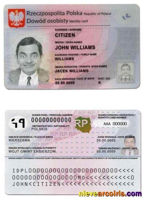 Premium Poland ID Template In PSD Format, Fully Editable (2021 – Present)