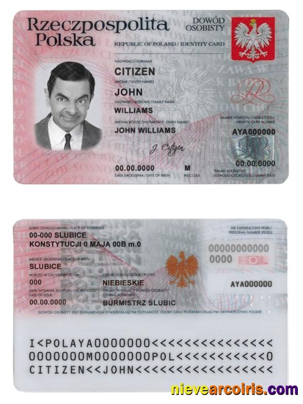 Poland ID Template