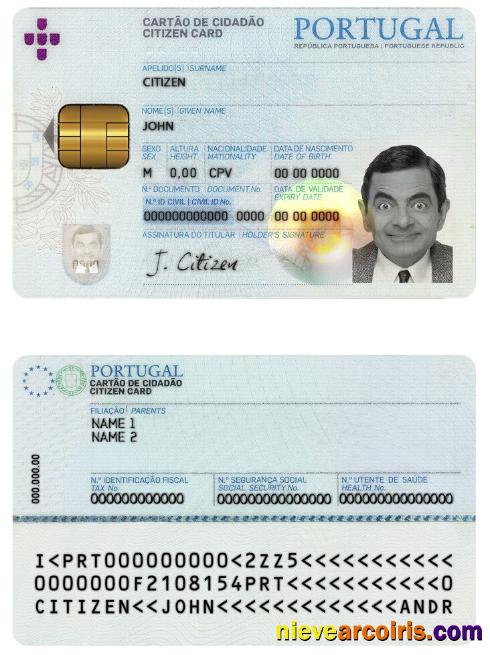 Portugal ID Template