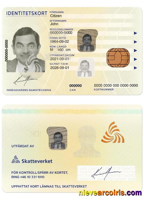 SWEDEN New ID Card Template