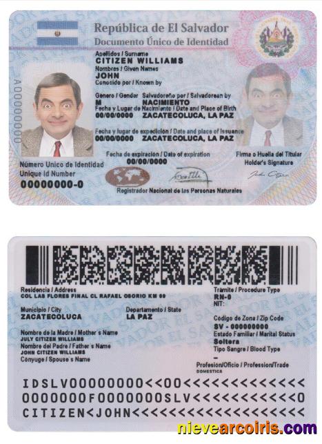 Salvador ID Sample