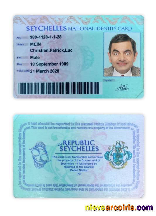 Seychelles National ID Card Photolook