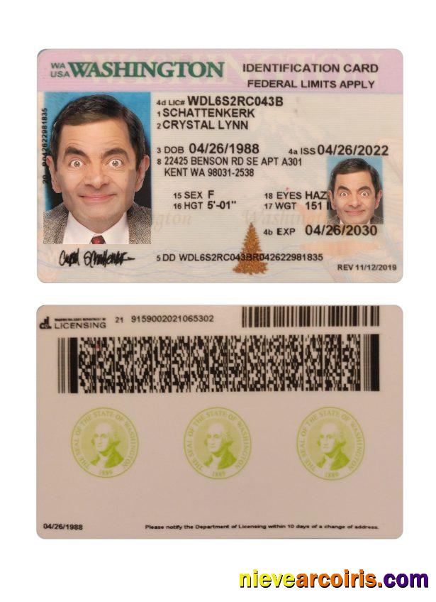USA Washington ID Card 2022 Present Photolook