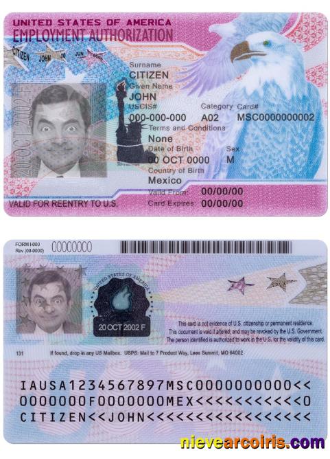 USA Employment Authorization Template