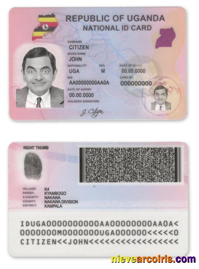 Uganda ID Template