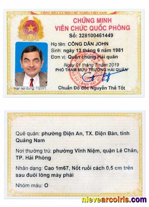 Editable VIETNAM Identity Card PSD Template, Version 3 (1)