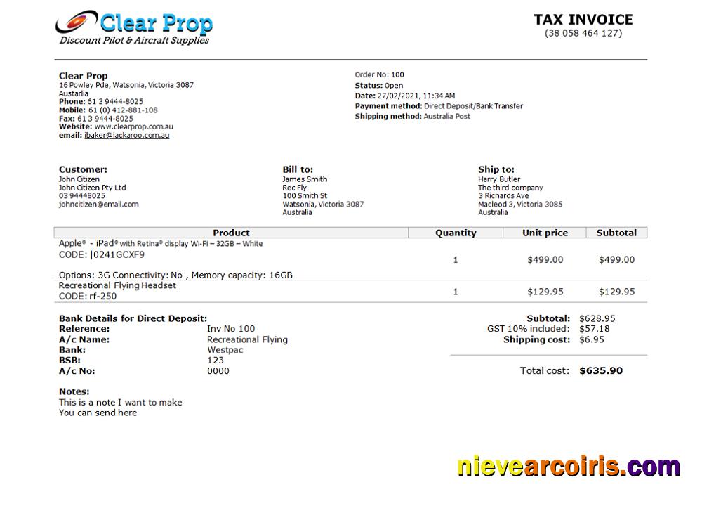 Australia Clear Prop Discount Pilot & Aircraft Supplies Company Preview