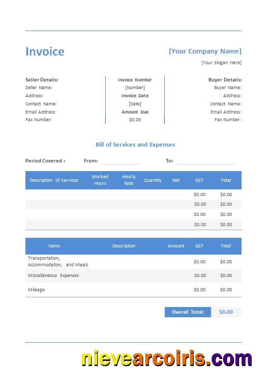 Realistic Free Construction Invoice Template 2