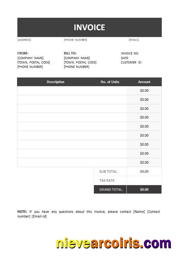 Free Invoice Template