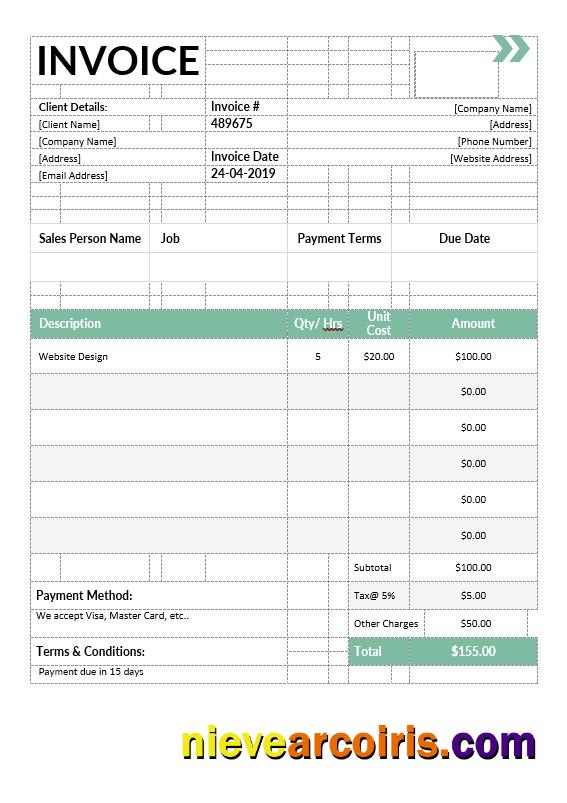 Premium IT Services Invoice Template