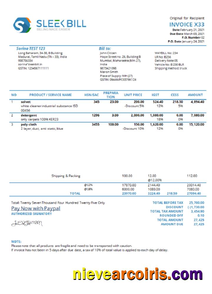 India Sleek Bill Invoicing Software Company Invoice Photolook