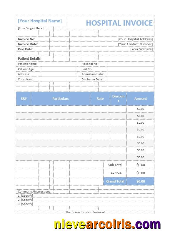 Medical Invoice. Photolook