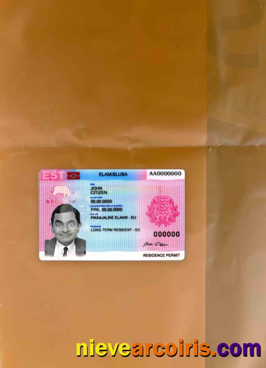 Estonia Residence Permit Photolook FRONT Photolook