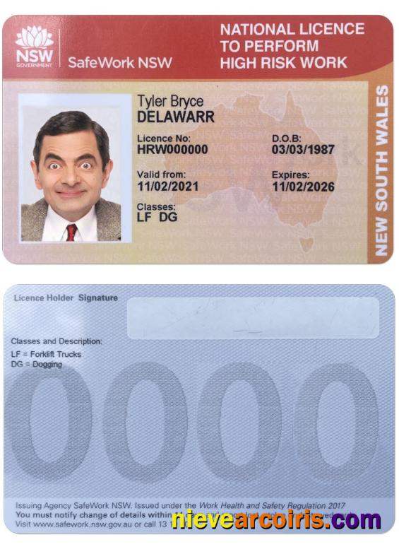 NEW SOUTH WALES National License Preview
