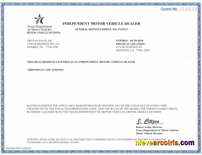 USA Texas Independent Motor Vehicle Dealer Preview