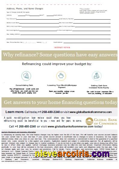 Antigua And Barbuda Global Bank Of Commerce Bank Mortgage Statement, 3 Pages, 3 Scr Preview