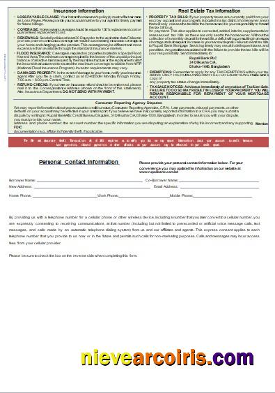 Bangladesh Rupali Bank Mortgage Statement, 3 Pages, 3 Scr Template