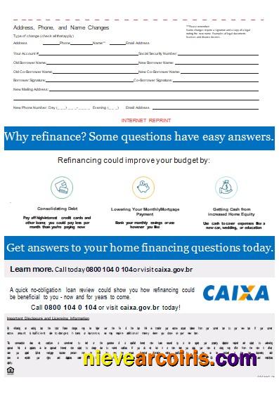 Brazil Caixa Bank Mortgage Statement, 3 Pages, 3 Scr Photolook
