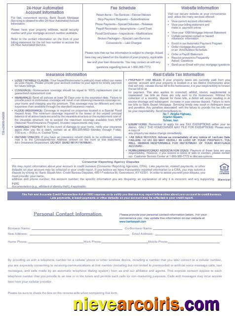 Iran Bank Sepah Mortgage Statement In Word And PDF Fromats 3 Preview