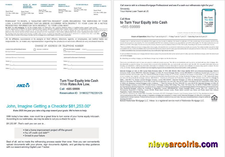 Samoa ANZ Bank Bank Mortgage Statement In Word And PDF Formats 3 4 Sample