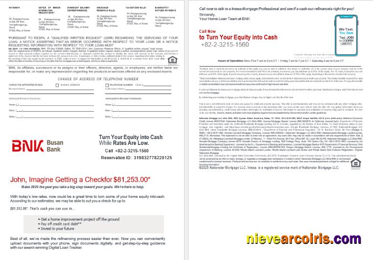 South Korea BNK Bank Mortgage Statement In Word And PDF Formats 3 4 Sample