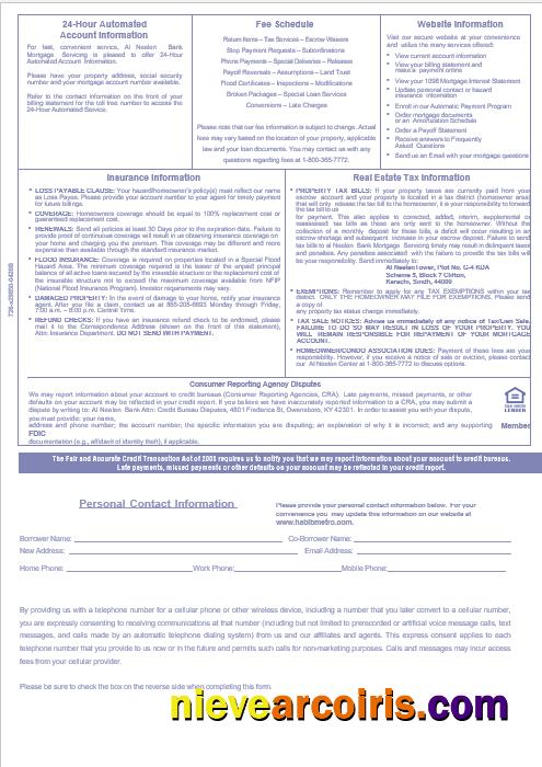 Sudanese Al Neelen Bank Mortgage Statement In Word And PDF Formats, 3 Pages 3 Photolook