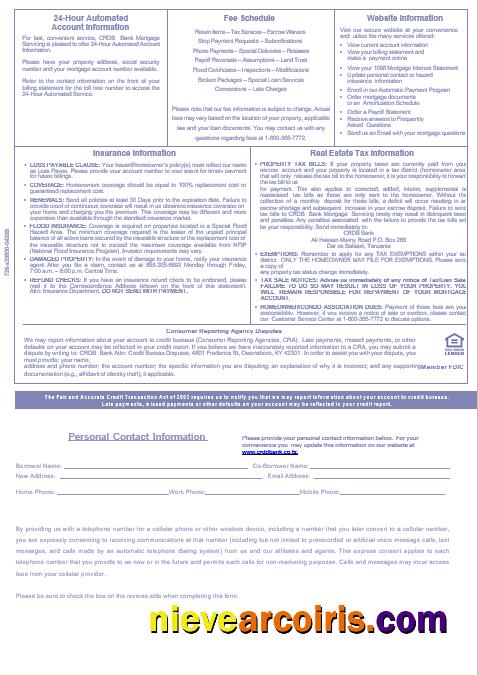 Tanzania CRDB Bank Mortgage Statement In Word And PDF Formats, 3 Pages 3 Sample