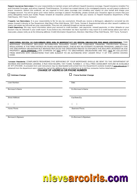 Tunisian ATB Bank Mortgage Statement In Word And PDF Formats 3 Photolook