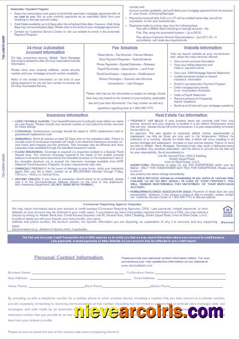 UAE Abu Dhabi Bank Alfalah Mortgage Statement In Word And PDF Formats, 3 Pages 3 Photolook