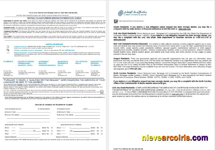 UAE Abu Dhabi Union National Bank Mortgage Loan Statement In Word And PDF Formats , 8 Pages 3 4 Preview