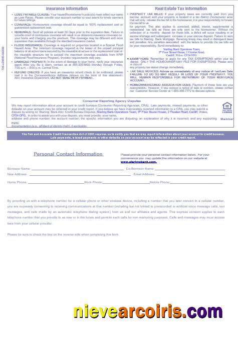 UK Starling Bank Mortgage Statement In Word And PDF Formats, 3 Pages 3 Photolook