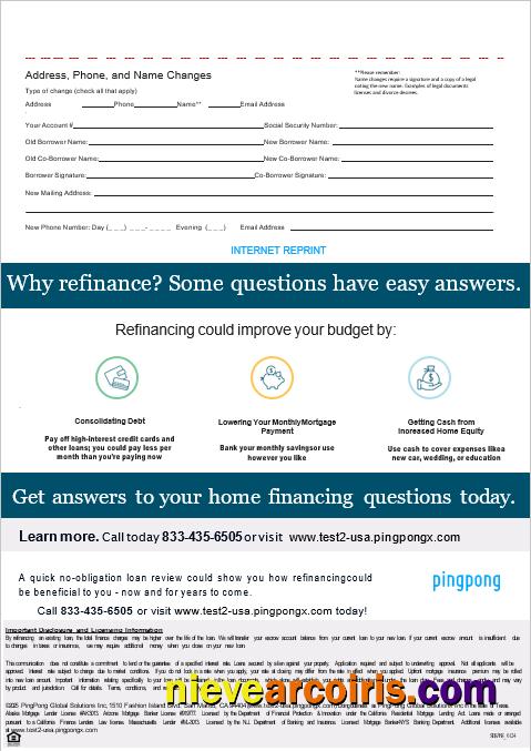 USA California PingPong Global Solutions Inc Mortgage Statement In Word And PDF Formats, 3 Pages 3 Template