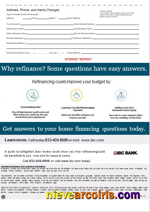 USA IBC Bank Mortgage Statement In Word And PDF Formats, 3 Pages 3 Sample