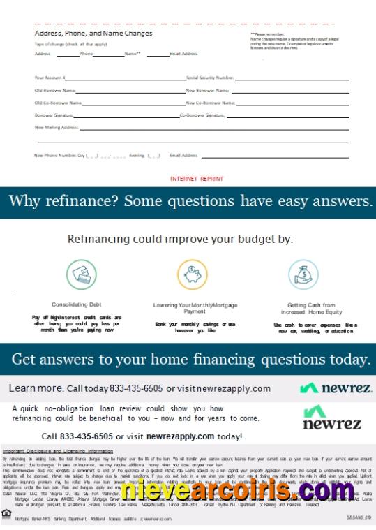 USA Texas Newrez Mortgage Statement, 3 Pages 3 Scr Preview